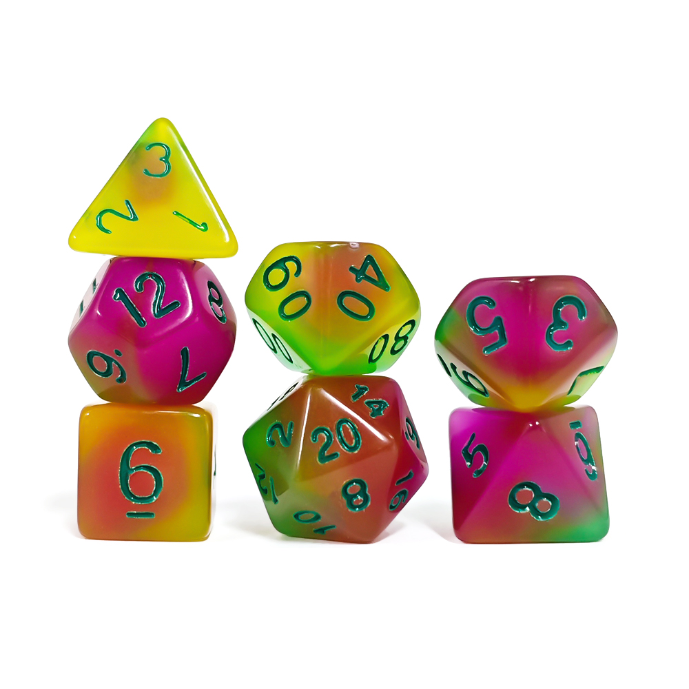 Board Game Dnd - 7 unids/set de juego de dados