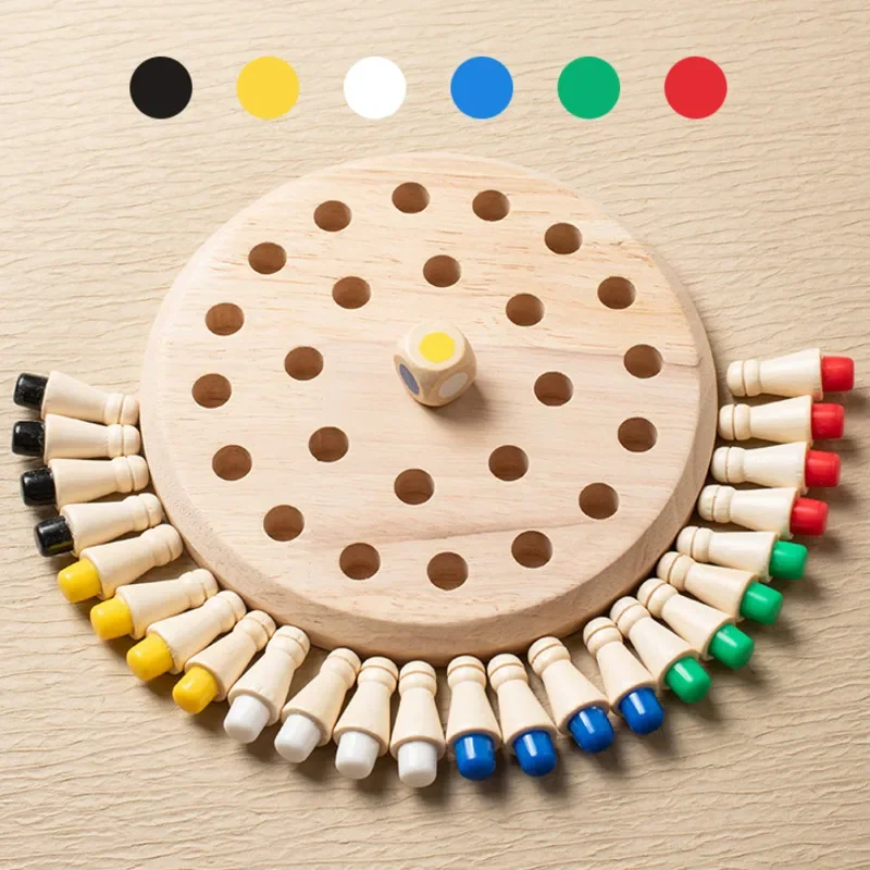 Board Game Of Life - Juego de Memoria de Madera, 1