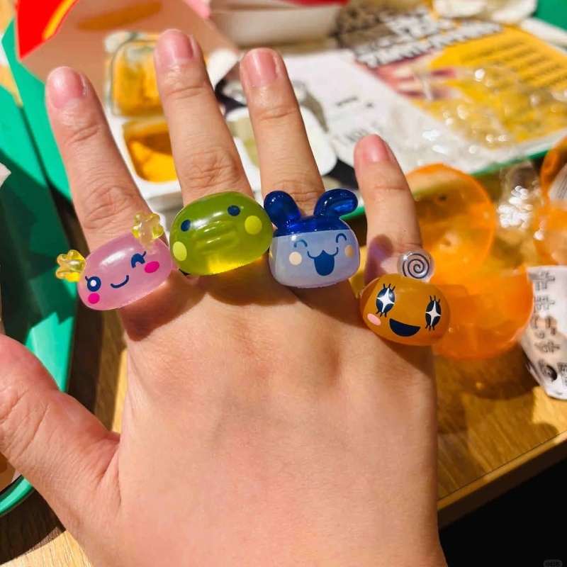 Bandai Model Tamagotchi - Bandai Tamagotchi transparente lindo anillo Mametchi