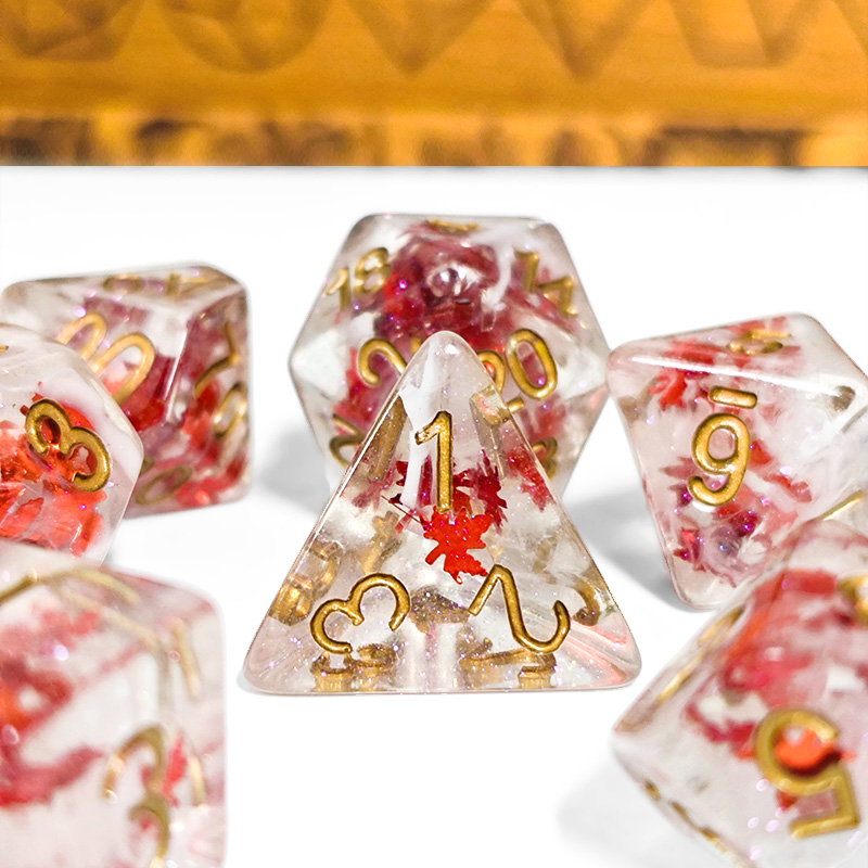 Board Game Dnd - 7 Uds dados DND resina transparente