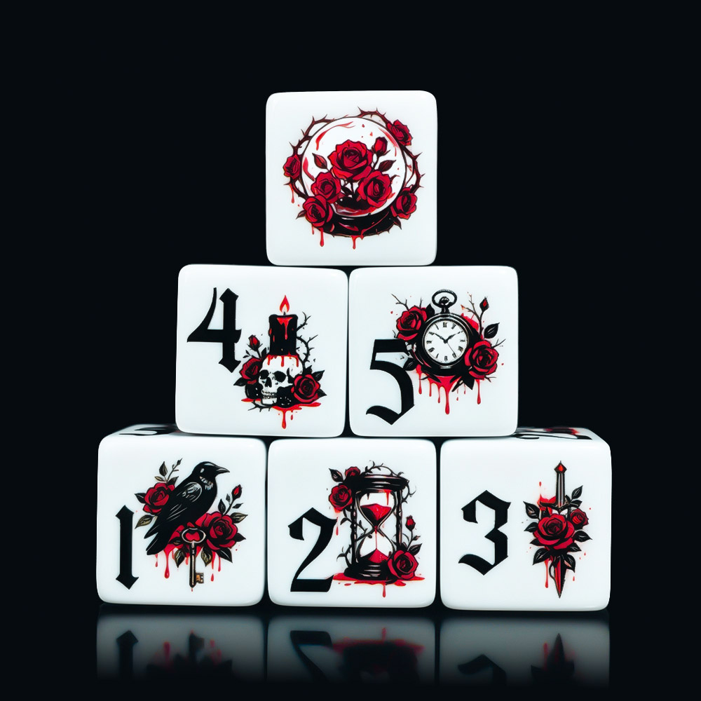 12 dados acrílicos D6 de 16 mm - Board Game Dnd reseña y precio