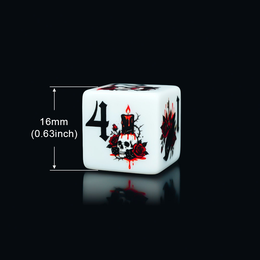 12 dados acrílicos D6 de 16 mm - Board Game Dnd reseña y precio