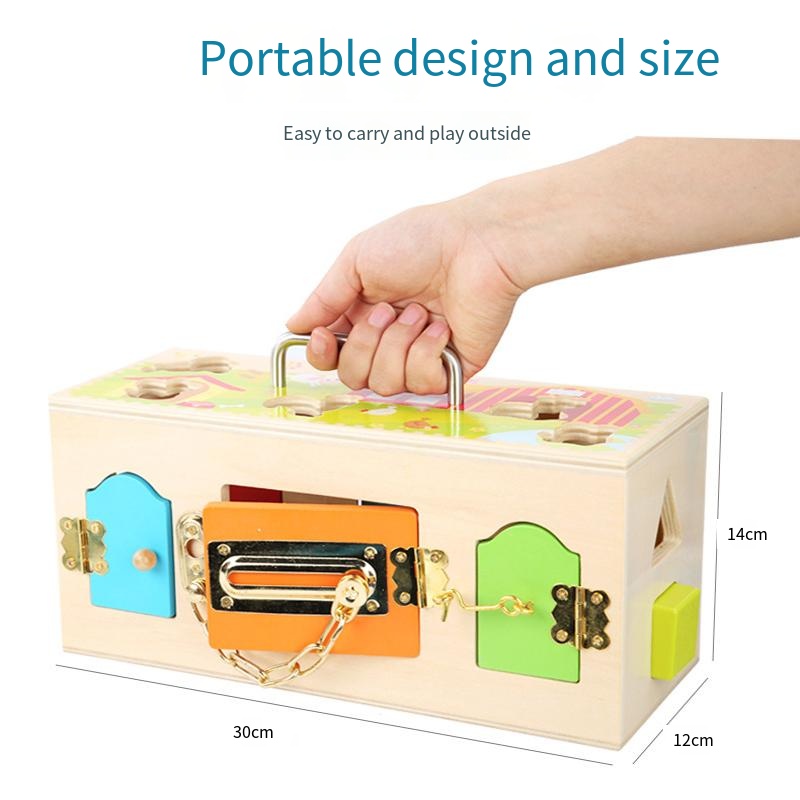 Caja de bloqueo Montessori, ju - Board Game Of Life reseña y precio