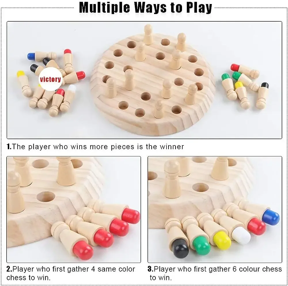 Juego de Memoria de Madera, 1  - Board Game Of Life reseña y precio