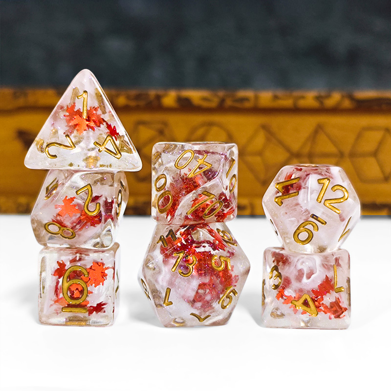 7 Uds dados DND resina transpa - Board Game Dnd reseña y precio