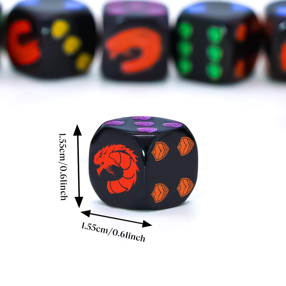 Juego de 6 dados poliédricos D - Board Game Night reseña y precio