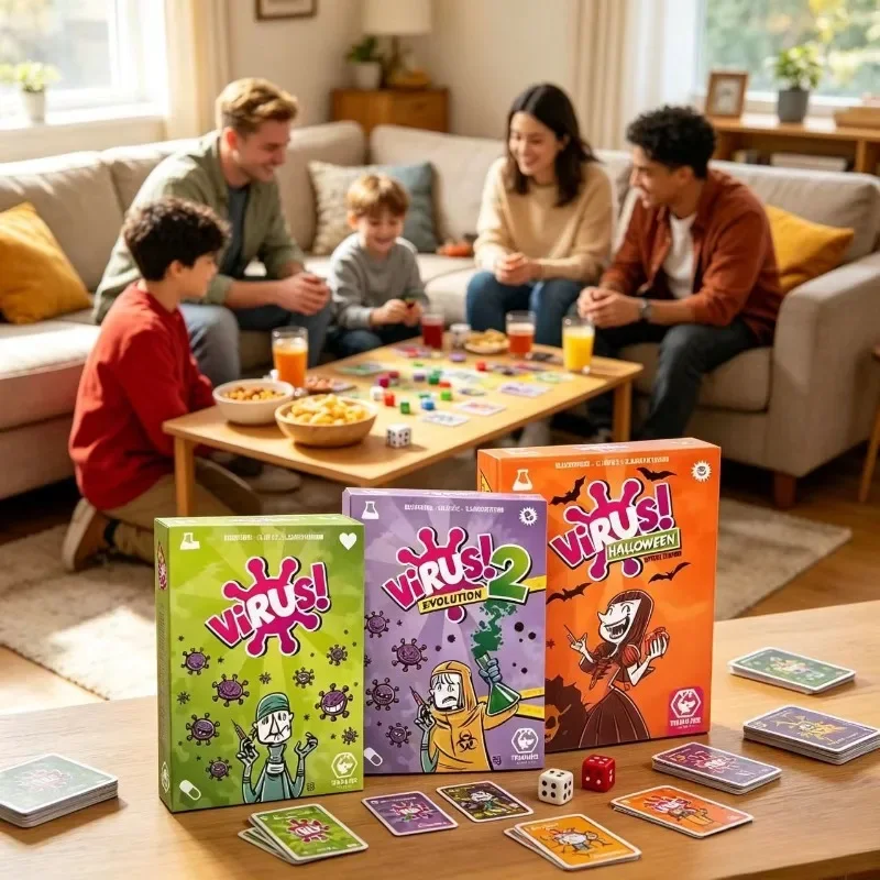 Interesante juego de cartas Vi - Board Game Virus reseña y precio